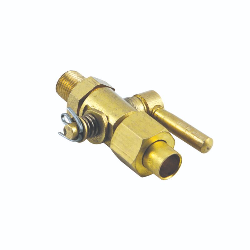 High-quality brass lever tap 5/16in x 1/8in BSP, designed for leak-proof solder-on installation, ideal for plumbing applications.