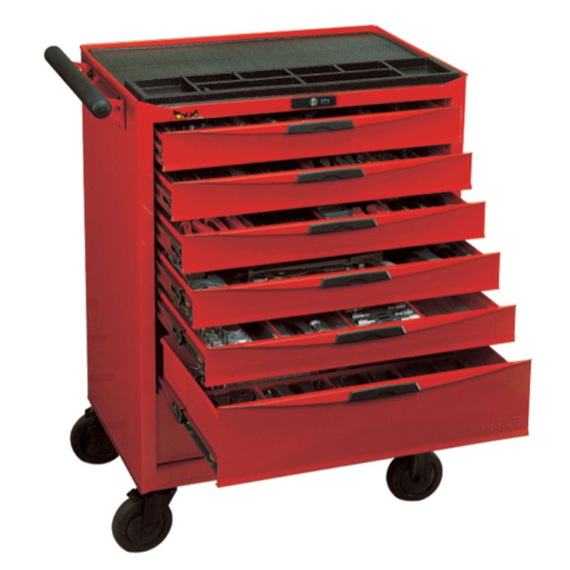 Teng 491pc Mechanic's Toolkit in a durable 7-drawer cabinet, featuring essential tools for professionals and DIY enthusiasts.