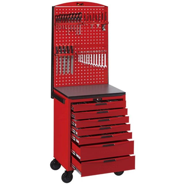 Teng 545pc Metric Tool Kit features organized tools in a roller cabinet, ideal for automotive and engineering tasks.