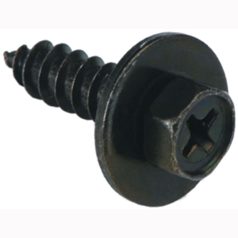 Champion 12G x 3/4in hex self-tapping screws in a 4-pack, designed for easy installation in various materials.