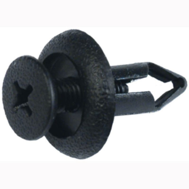 Black Champion Push Rivets, 14mm x 17mm, 8-pack; durable fasteners for reliable automotive and construction projects.