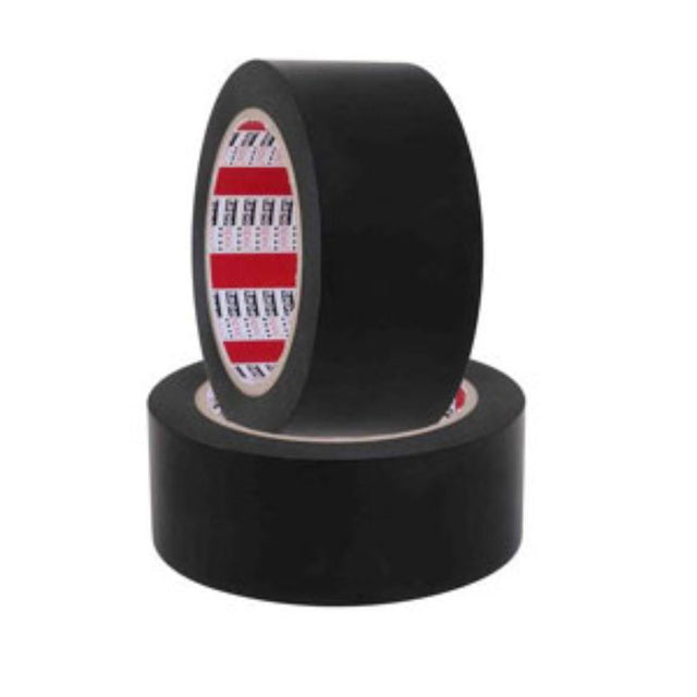 NZ Tape Heavy Duty PVC Floor Marking Tape, 48mm x 30m, black, ideal for factory and warehouse pathways and safety zones.