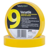 Versatile yellow UPVC tape, 24mm x 50m, designed for exterior painting with high adhesion and clean removal.