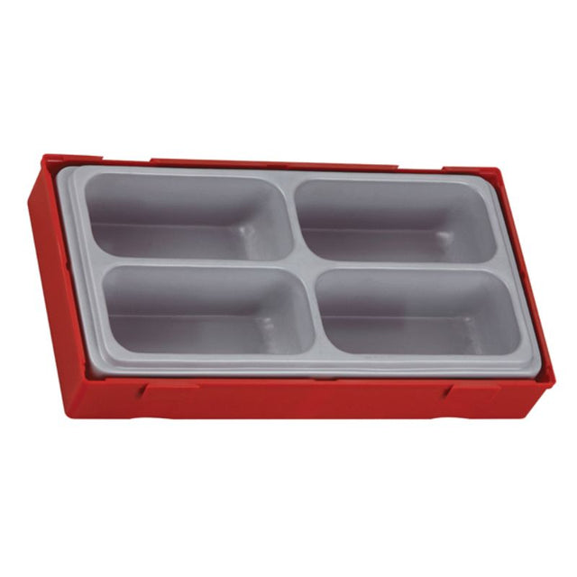 Teng Add-On Compartment TC-Tray with removable lid and four spacious compartments for tool organization.