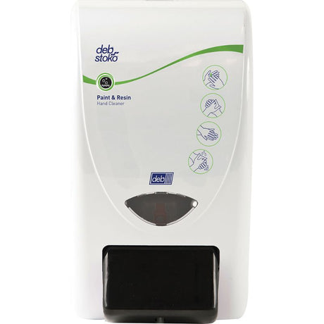 Modern 2L soap dispenser designed for high-traffic areas, ensuring optimal hand cleanliness in workplaces and public facilities.