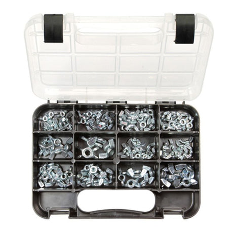 102-piece Champion GJ Grab Kit featuring metric and imperial wing nuts, zinc-plated for durability and rust resistance.