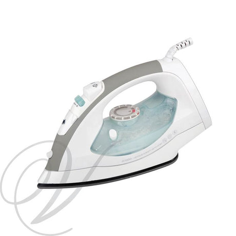 Singer Steam Iron - Deluxe features a ceramic soleplate, 2000W power, auto shut-off, steam options, and ergonomic grip for easy wrinkle removal.