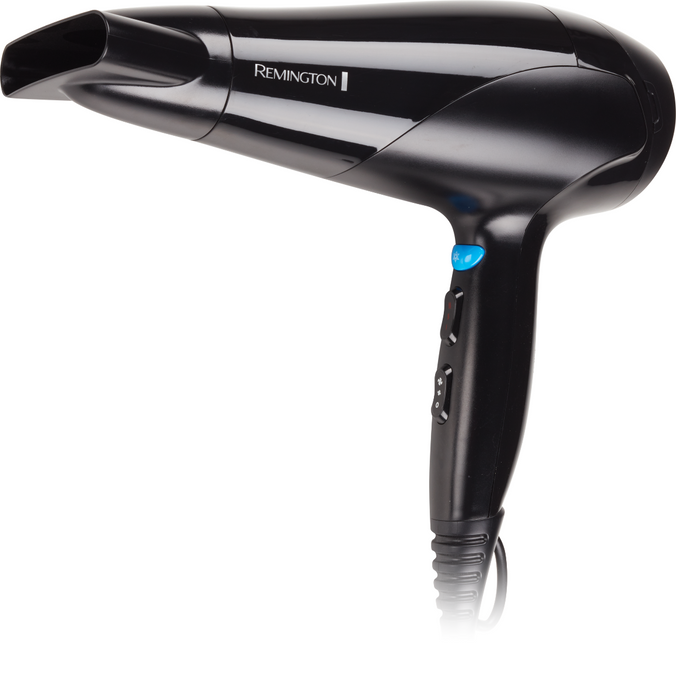 Powerful Remington Aero Hair Dryer with 2000 watts, 3 heat settings, cool shot, and concentrator for precision styling.