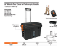 Plastic Toolbox "Truper" Rolling   25" 170kg Cap