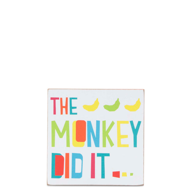 Wooden block art with the phrase "Dance First, Think Later," perfect for home decor and inspiration, measuring 40 x 10 x 4 cm.