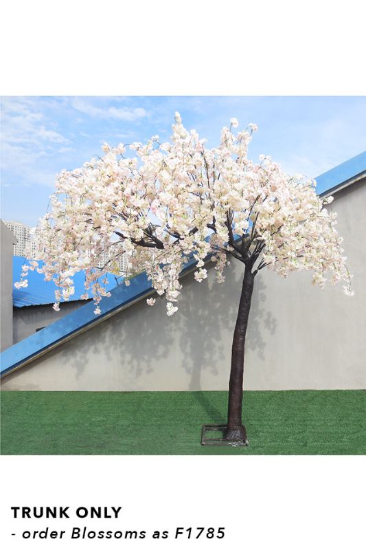 Brown trunk of the Artificial Large Blossom Tree, designed for customized floral arrangements with 21 adapters included.