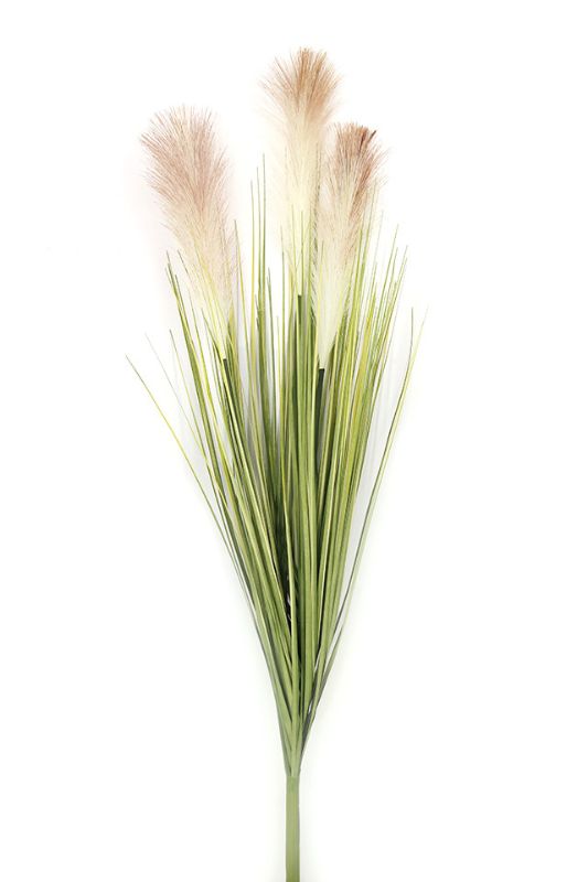 Natural-looking artificial pampas grass set of 5, each 90cm tall with 3 heads, perfect for elegant home decor.