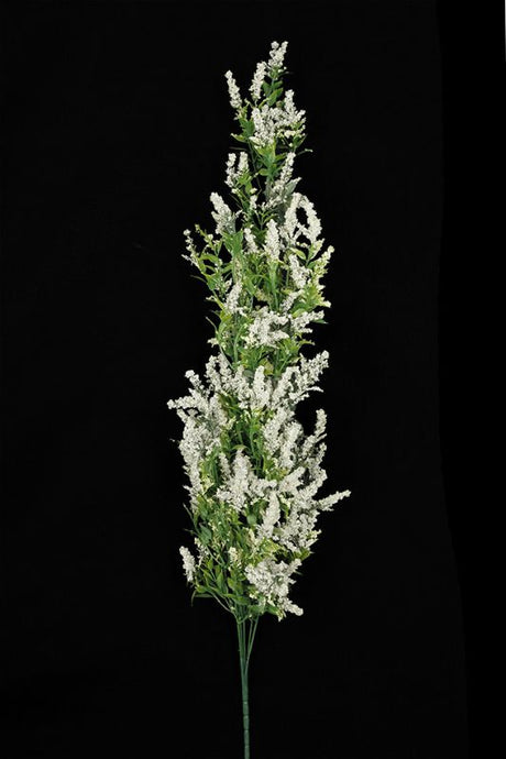 Set of 6 artificial cascading Erica trails in white and green, 80cm, perfect for hanging arrangements and table decor.