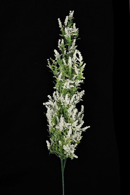 Set of 6 artificial cascading Erica trails in white and green, 80cm, perfect for hanging arrangements and table decor.