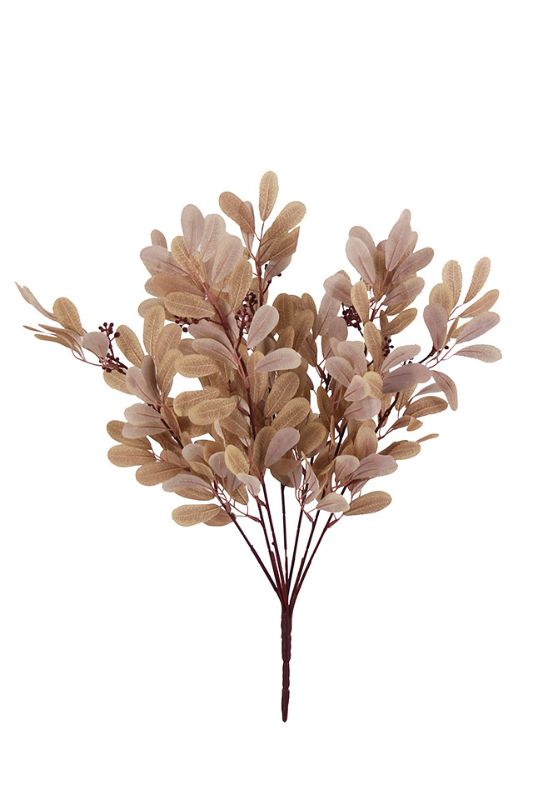 Set of 10 artificial white reticulated peanut leaves, each 55cm, perfect for elegant home decor and arrangements.