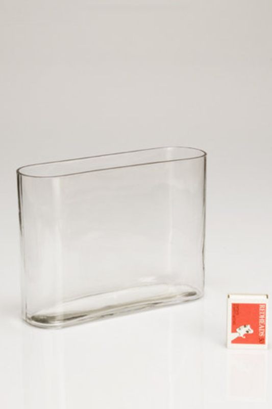 Set of 12 elegant clear glass vases with tall curve design, 6cm opening, perfect for floral arrangements and decor.