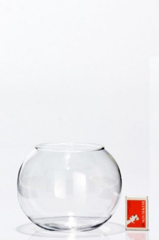 Clear glass sphere vases set of 12, 15cm tall with 8.5cm openings, perfect for floral arrangements and elegant decor.