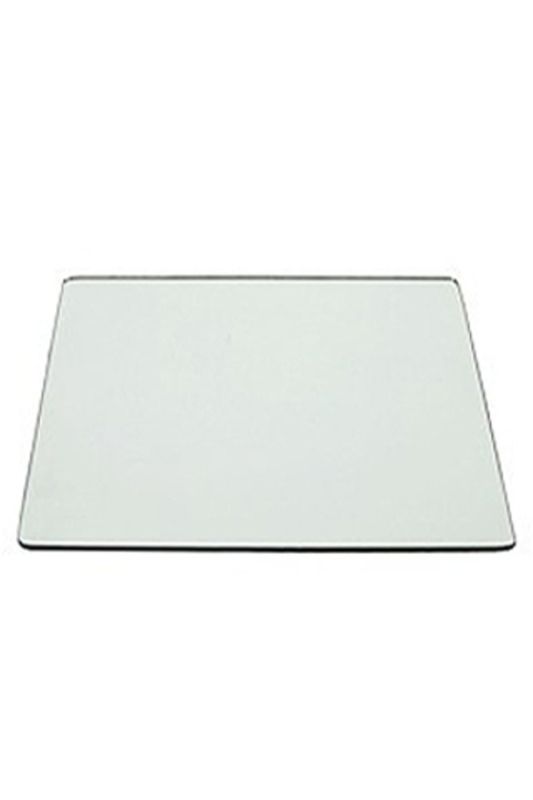 Set of 10 silver square mirrors, 320mm, with polished edges, ideal for elegant home decor and versatile design.