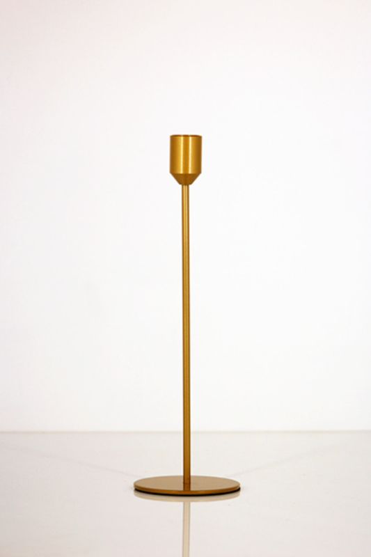 Elegant old gold candle sticks set of 5, featuring a brushed copper finish, perfect for enhancing any decor.