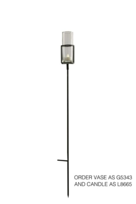 Set of 6 elegant bronze candle holders, 950mm tall, perfect for enhancing home decor and creating ambiance.