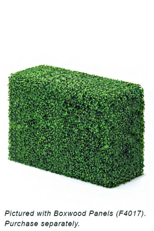 Mid Green Boxwood Flower Panel Hedge Frame for easy assembly of greenery or flower panels, perfect for events and decor.