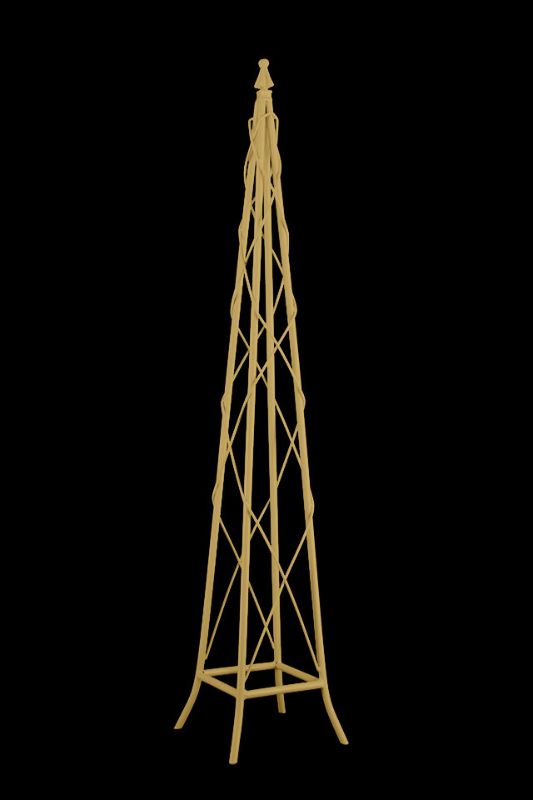 Elegant gold Eiffel Tower table centrepieces, 110cm tall, perfect for upscale events and stunning floral arrangements. Set of 2.