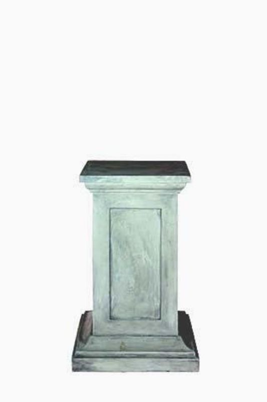 Small Standard Pedestal in White Wash, combining rustic elegance and lightweight durability for showcasing decor.