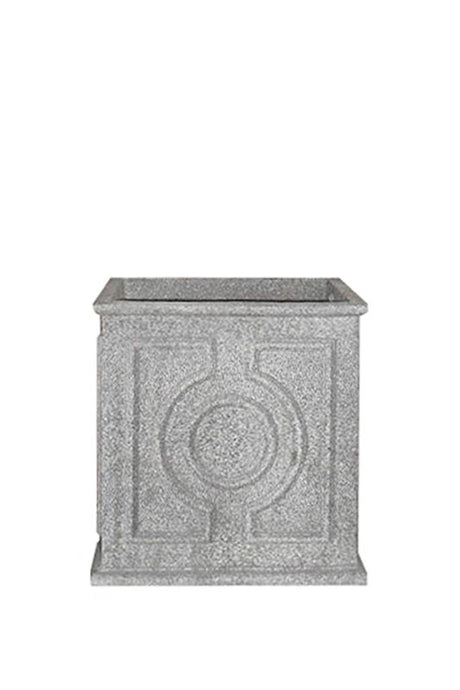 Large elegant fibreglass planter in bone, ideal for showcasing plants with durability and style, measuring 50.8 cm.