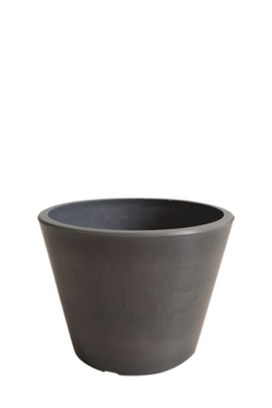 Eco-friendly smoke-colored recycled pots set of 5, perfect for indoor/outdoor plants with stylish design and waterproof features.