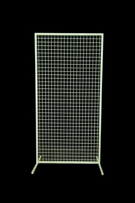 Medium square white mesh frame backdrop, 80cm wide by 150cm high, ideal for events, photo displays, and floral arrangements.