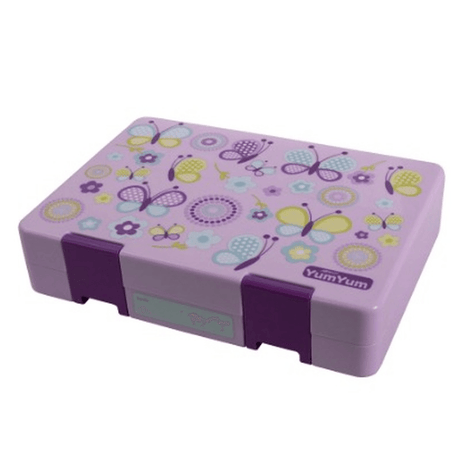Stylish Avanti Yum Yum Bento Box in butterfly design with leakproof compartments for varied and nutritious meals on-the-go.