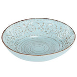 Rustic Fare 20cm bowl in duck egg blue, featuring a weathered finish for elegant dining and decor versatility.