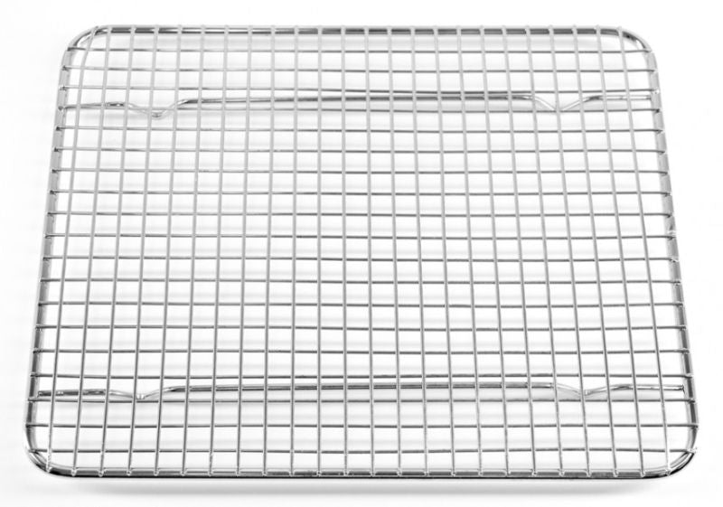 Stainless steel Chef Inox cooling rack measuring 200x250mm, perfect for cooling cookies, cakes, and pastries efficiently.