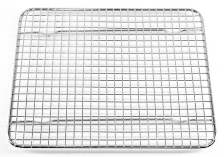 Stainless steel Chef Inox cooling rack measuring 200x250mm, perfect for cooling cookies, cakes, and pastries efficiently.