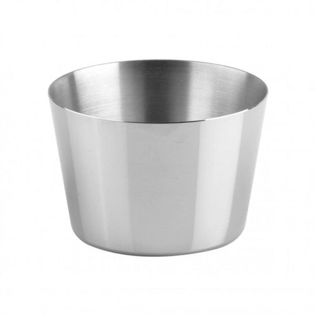 Stainless steel Chef Inox pudding mould, 85X55mm, durable with satin finish, ideal for creating desserts and jellies.