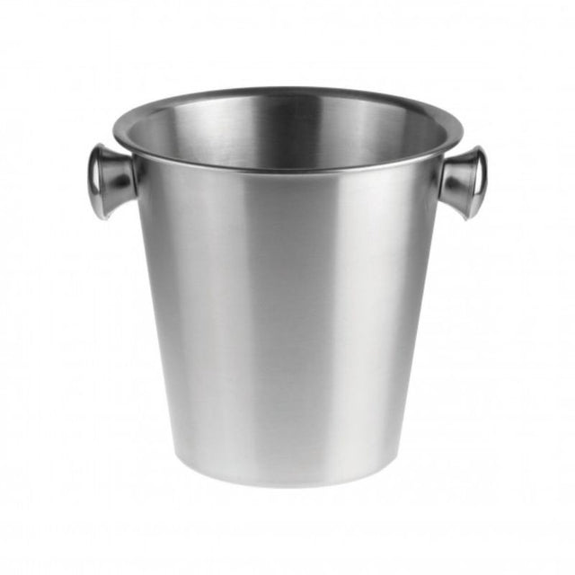 Elegant Chef Inox 4.0L satin ice bucket, perfect for chilling wines and champagne at gatherings with a sleek, durable design.