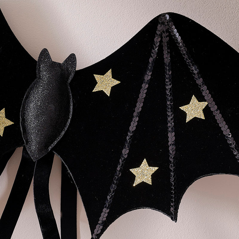 Fancy Dress Wings - Black & Gold Bat