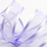 Baby blue organdy satin edge ribbon, 23mm x 20m, perfect for elegant crafting, decorations, and gift wrapping.
