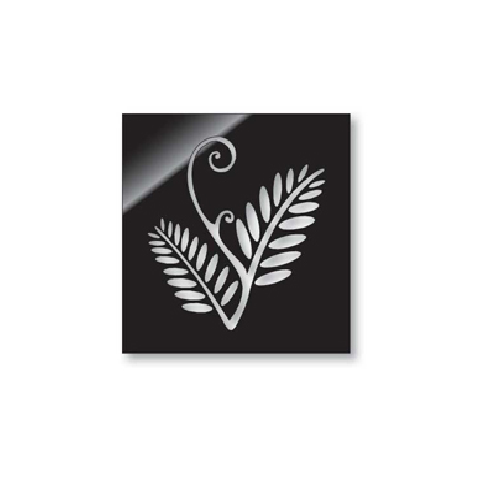 Vibrant Fern Square Panel wall art showcasing Kiwiana culture; 300x300mm, made from durable ACM for indoor/outdoor display.