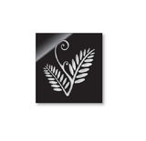 Vibrant Fern Square Panel wall art showcasing Kiwiana culture; 300x300mm, made from durable ACM for indoor/outdoor display.