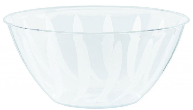 Plastic Bowl - Clear Swirl (1.8L)