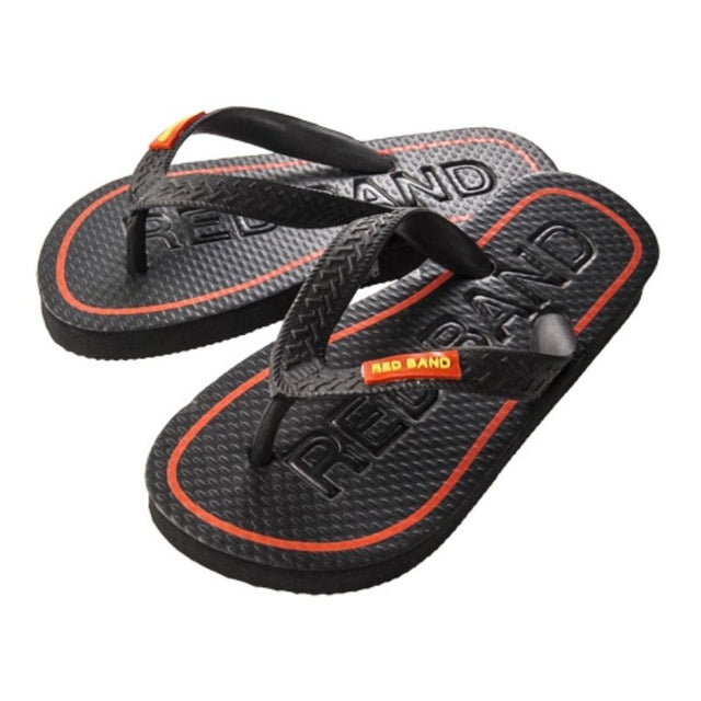 Vibrant red children’s sandals made from durable rubber, ideal for summer outings and active play, size 220mm.