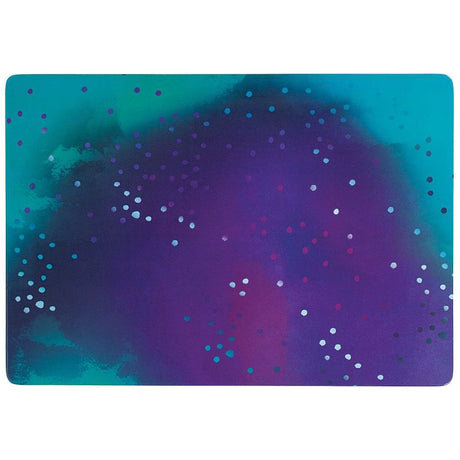 Elegant sapphire blue melamine serving tray, 40cm, perfect for appetizers, cocktails, and desserts; lightweight and easy to clean.