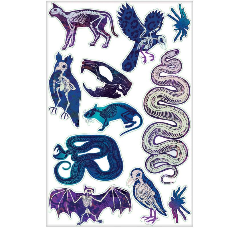 Vinyl wall decals featuring a midnight theme, 60cm x 31cm, perfect for stylishly transforming any room.