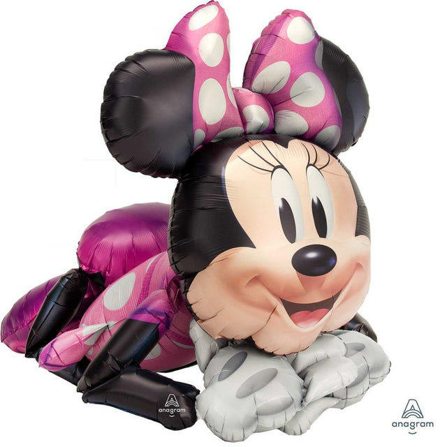 AirWalker Minnie Mouse foil balloon, 73cm, adds whimsical charm to celebrations, perfect for parties and photo opportunities.