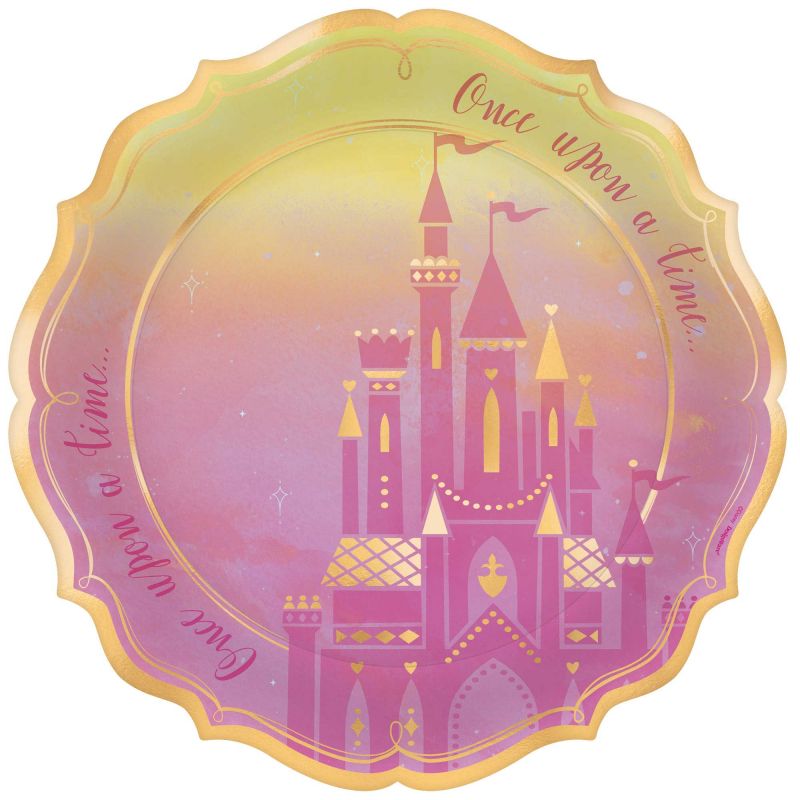 Metallic Plates - Disney Princess Once Upon A Time (26cm)