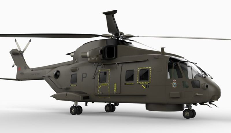 1/100 scale model of Augusta Westland EH 101 helicopter kit, crafted from high-quality plastic for aviation enthusiasts.