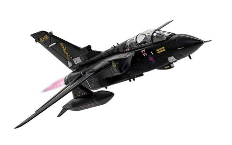1/72 scale diecast model of Tornado GR4 from 16th Sqn RAF, featuring ‘Black Pig’ scheme, crafted by Corgi for collectors.