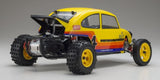 Kyosho 1/10 EP Kit 2WD Beetle Retro RC car featuring retro design, lightweight structure, and high-grip compound tires for superior performance.