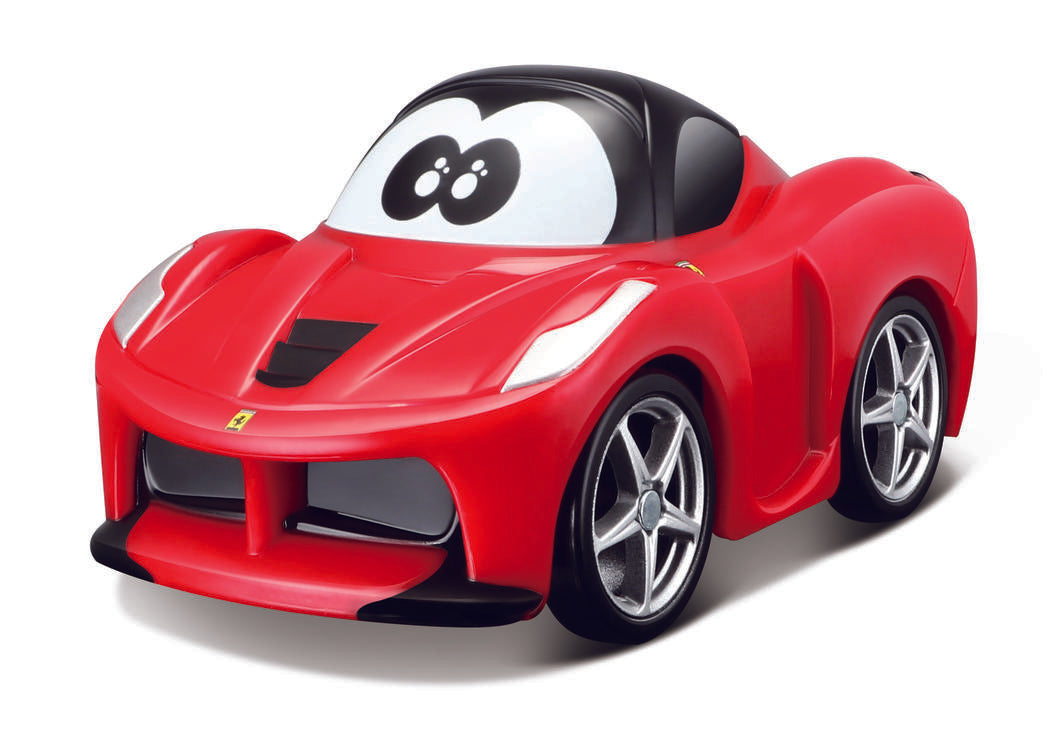 Colorful free-wheel Ferrari cars for toddlers, promoting fine motor skills and imaginative play in young car enthusiasts.